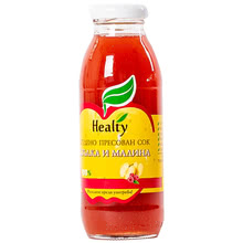 Juice "Healty" apple and raspberry