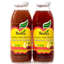 Juice "Healty" apple and cherry